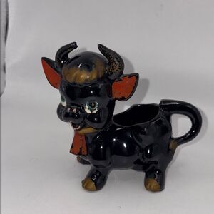 Vintage Japan Black Bull Creamer